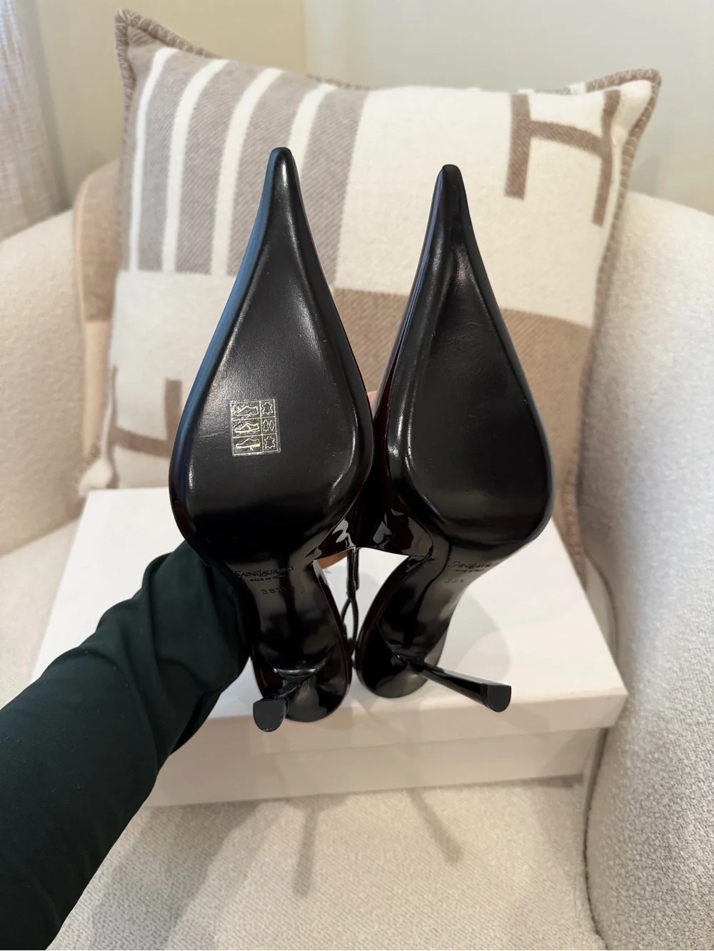 SAINT LAURENT Vendome Pumps 110 Merlot - Picture 10 of 10